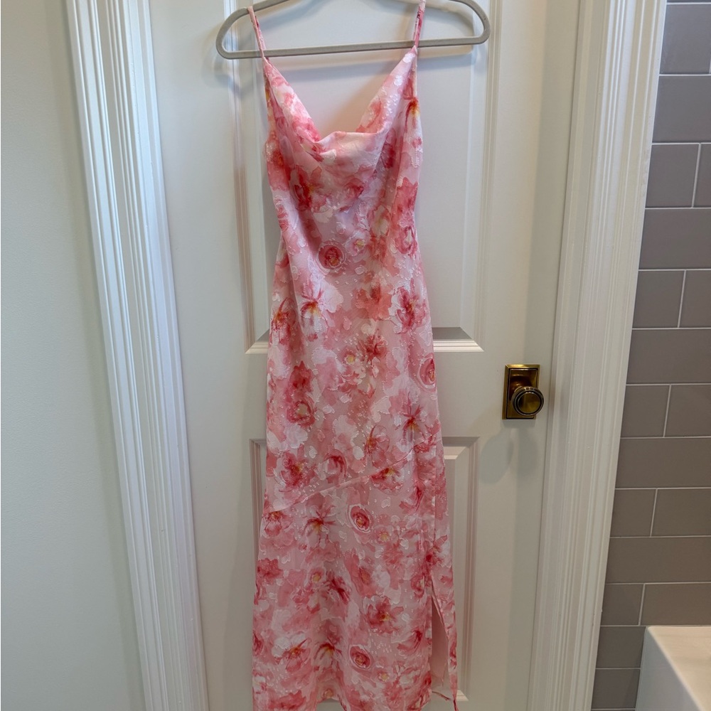 Hello Molly Pink Floral Maxi Dress